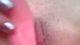 Licking Tongue Vibrator on My Swollen Clit Orgasm