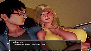 Ambling, young student, young stud