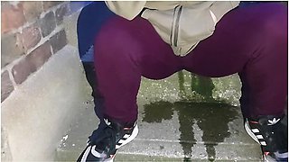Public Wetting - And Spending A Whole Day In Pissy Leggings ;)