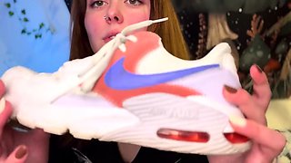 Maitresse Madelines solo foot fetish POV