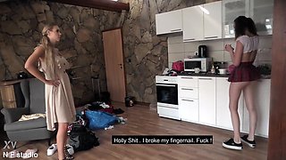 18yo Teen punish by gangbang holes, With piss (wet)