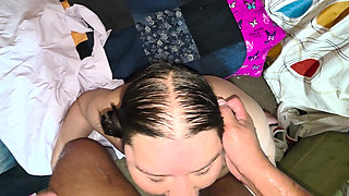 Big Ass Girl with Destroyed Asshole Loves Cock From Ass to Mouth and Cum Inside Her Intestines