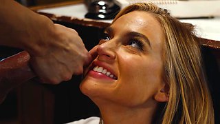 Blake Blossom gets eaten out and fucked with her panties on