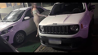 I Gave the Valet a Blowjob in the Parking Lot of the Party in Front of the Cuckold - Karenkiss