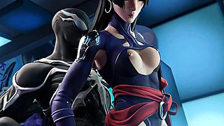 Psylocke Gets Pounded by Monster in Hardcore 3D Action
