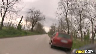 Cop Cum Twice thanks to her tight Wet Pussy - faux cop