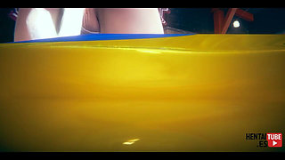 Hentai Kitty Girl Sex in the Swimming Pool - Asian Japanese Manga Anime Porn