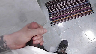 Busty Stepsister in the Shower, Jerking off.