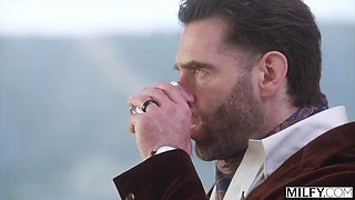 MILFY Naughty MILF Armani Black And Her Cutie Girlfriend Matty Mila Perez Take Turns Riding Young Studs Cock