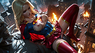 Heroine's Sacrifice - Saving the City with Her Tight Pussy - 3D Ai Generated