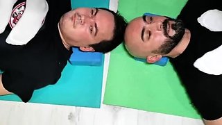 Russian Trample Championship - Double Trampling In Stockings