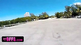 Boat party of teenager besties leads to fucking nailing with gigantic rod and gang of highly tight teen babes