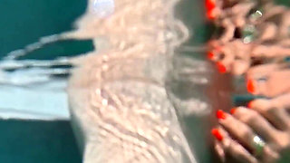 Underwater Sex with 2 Cum Shots with Her Step Grandson