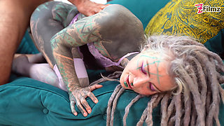 ALT PORNSTAR gets interview and passionately fucked