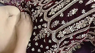 Cute wife in her suhagrat DESI sex with New bride