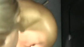 Busty blonde MILF Alyssa Lynn drains every cock in the gangbang room POV