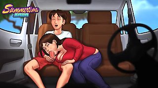 Joyboymemes Summertime Saga: Busty Stepmom Gives Best Blowjob to Huge Cock