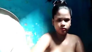 Homemade Desi Bathing And Fingering With Soap