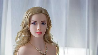 Blonde MILF TPE Dolls best anal creampie and blowjob