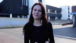 GERMAN SCOUT - Small Redhead Teen Peach Delina Pick Up