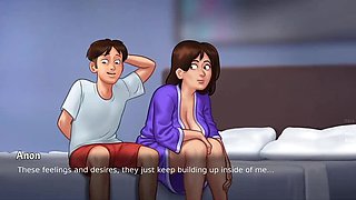 Hot Indian Aunty Neighbor Fucks Anonymous in Summer Time Saga 3D Sex Game Animation