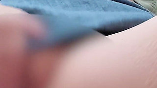 A Married Woman Masturbating Enthusiastically in the Toilet