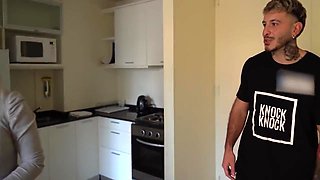 Vato Knock Knock In Rough Anal Sex With Big Ass Blonde! I Cum In Her Round Ass