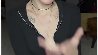 Petite Blonde In Pov Your Sweet Girlfriend Gives You A Handjob While She Rubs Her Pussy After A Movie Date