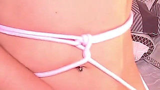 Virgin Girl Shows off and Uses Vibrator Until She Cums and Gets Sticky
