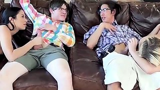 Wild gang-fuck and powerful group orgy with numerous crazy
