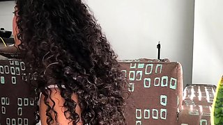 CREAMPIE- Cute brunette girl with big hard ass has an