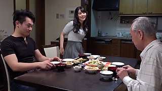 Old playboy fucking two horny young babes