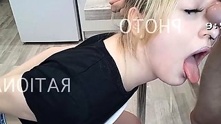 Blonde teen blowjob and fuck
