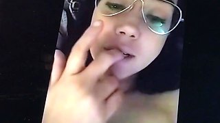Curvy Spanish MILF gets recorded by a fan having cybersex