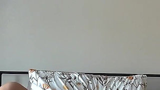 Playing with Pussy with Vibrator in Stockings