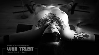 Sin trusted me with fire for her BDSM session - Wax play