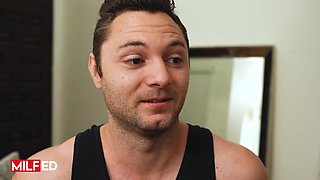 Mona Azar Chooses Pleasure Over Practice in Steamy Gym Encounter