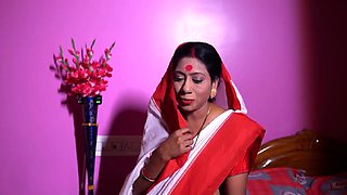 Bengali Couple Ignites Night Passion in Brunette Big-Titted Heat