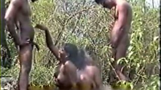 Company of horny Indian people organized a group sex