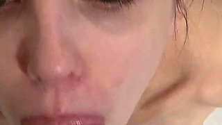 Deepthroat Training and Gag on Cum