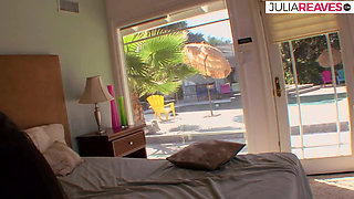 Sexy girl sucks a monster cock then gets fucked to a cumshot