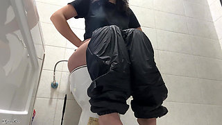 Crazy Toilet Farts in Black! Nipple Pops