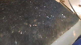 Bad Girl Gets Fucked on the Train and Pees on the Whole Command