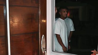 Colombian Beauty Surprised by Two Lovers in a Wild Bedroom Encounter