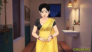 Desi Hot Bathroom Passionate Encounter with Sensual Village Wife
