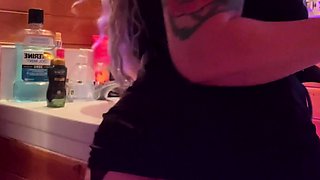 amateur little izzi flashing ass on live webcam