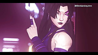 Psylocke X Orochi - Clash Of The Superheros - Rough Animation Porn