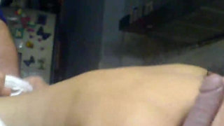 Hot MILF Rough Fucked While Sucking Dildo and Licking My Saliva