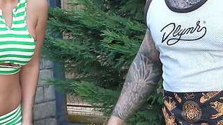 Outdoor Yoga with the Instructor Ends in a 3some