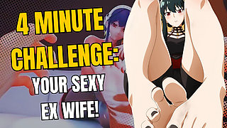 4 Minute JOI Challenge : You Become Your Ex-Wife's Slave (femdom, humiliation, worship)